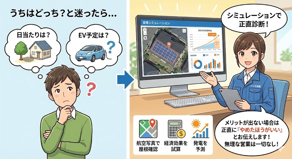 迷ったらシミュレーションで正直診断