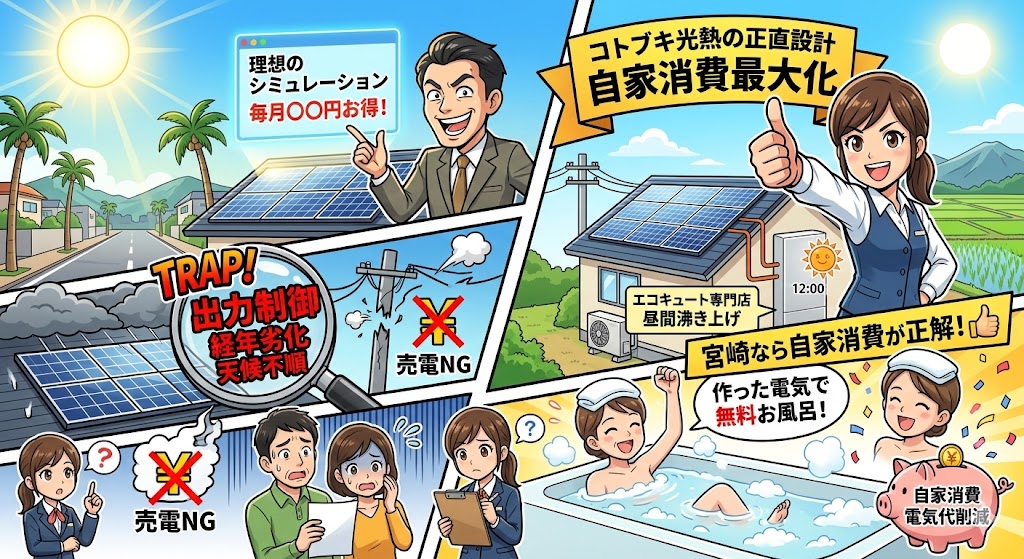 宮崎県の太陽光発電イメージ