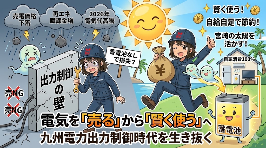 宮崎の蓄電池導入