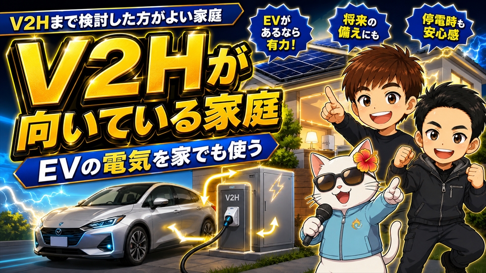 V2Hまで検討した方がよい家庭