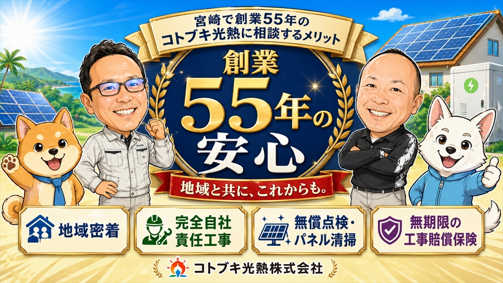 宮崎で創業55年のコトブキ光熱に相談するメリット