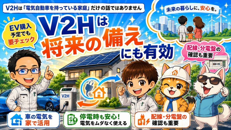 V2Hは将来のEV購入予定にも有効