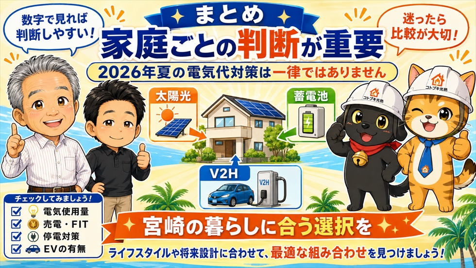 2026年夏の電気代対策は家庭ごとの判断が重要
