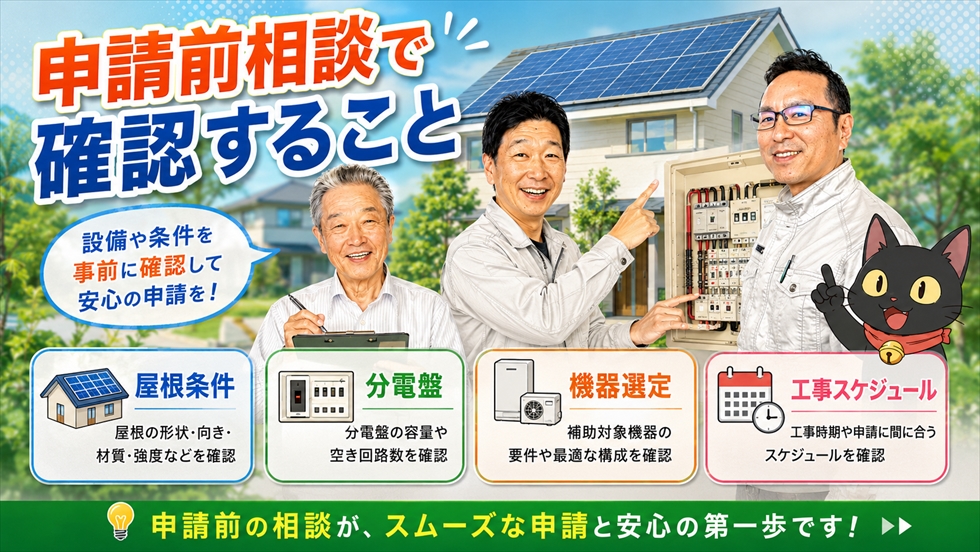 コトブキ光熱株式会社が申請前相談で確認しているポイント