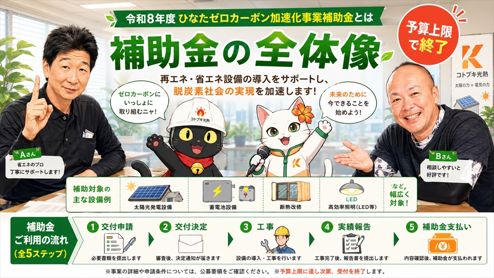 令和8年度ひなたゼロカーボン加速化事業補助金の全体像