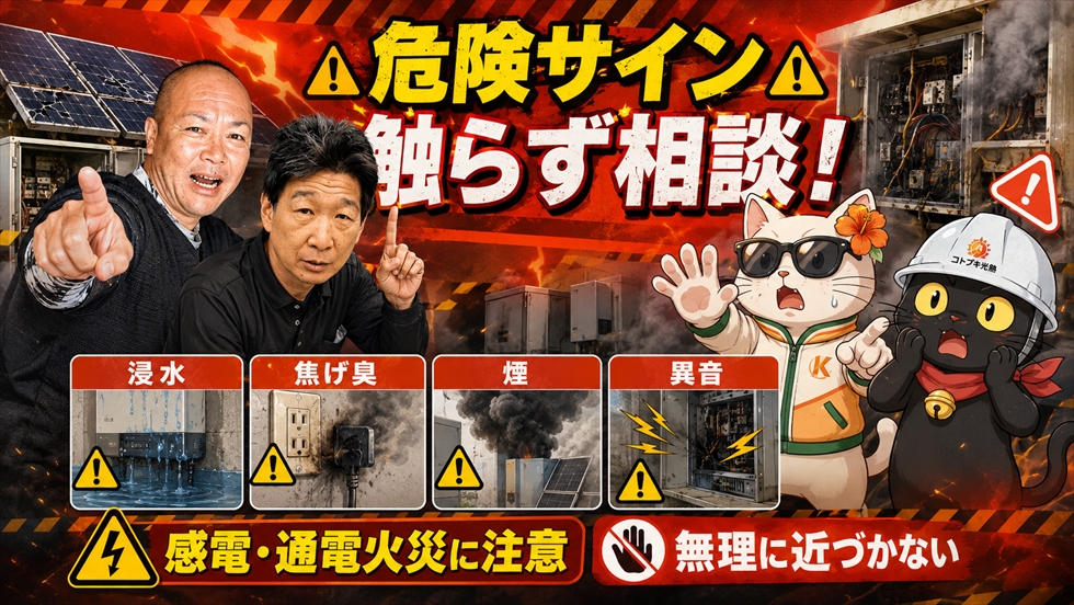触らずに確認する危険サイン