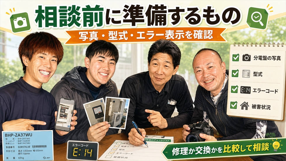 相談前に準備するもの