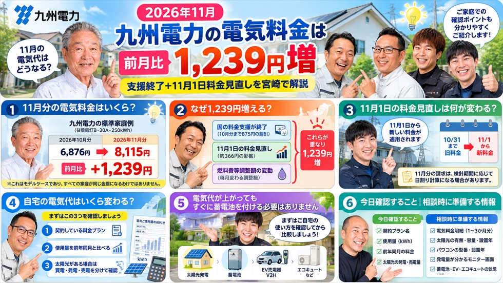 電気料金明細や太陽光発電量など相談前に準備する情報を確認するスタッフ