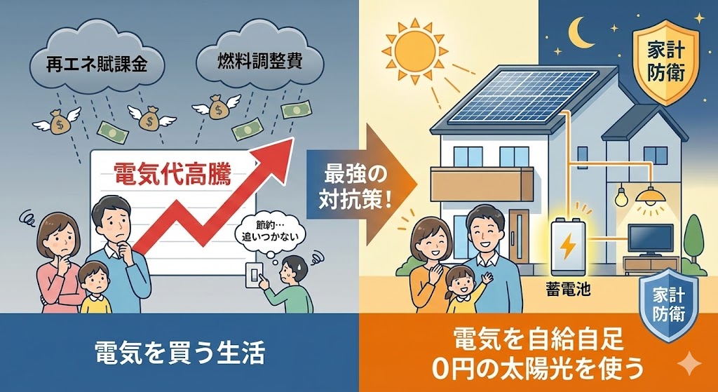 電気代高騰と家計防衛