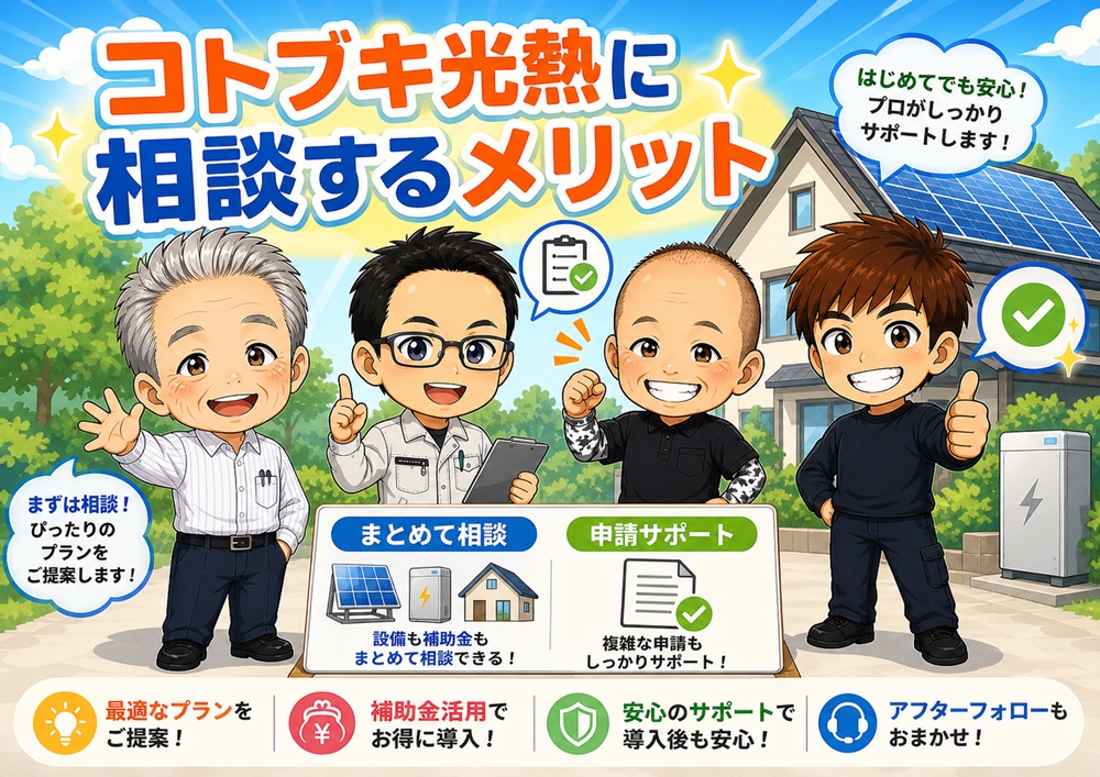 申請前にコトブキ光熱へ相談するメリット