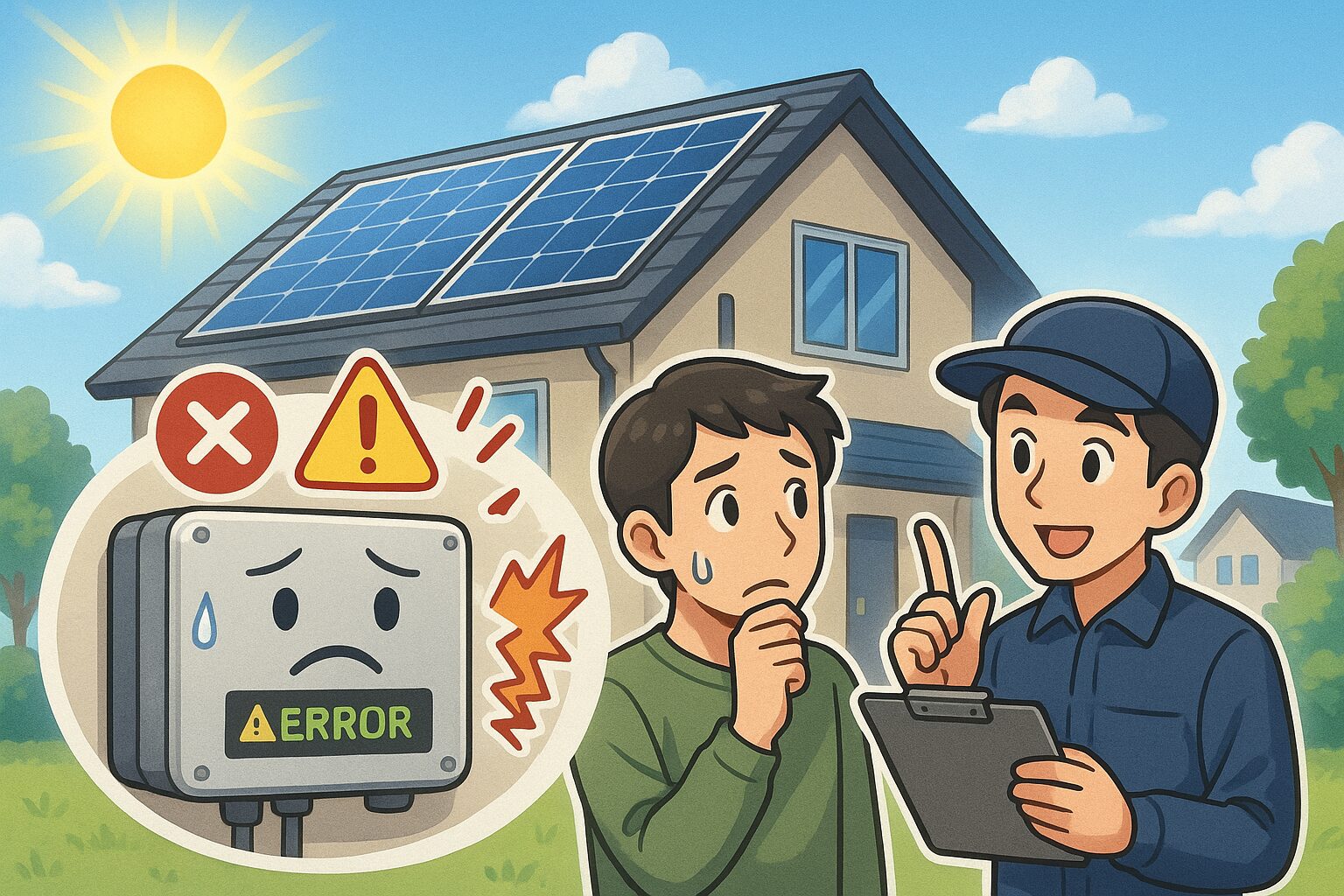 パワコンのお知らせ画像