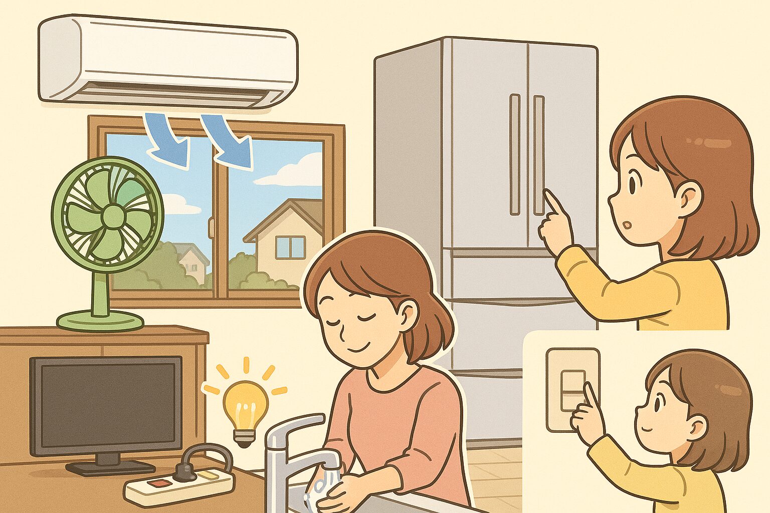 電気代節約のイメージ