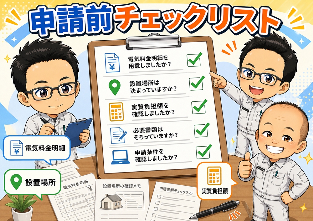 申請前相談で確認しておきたいチェックリスト