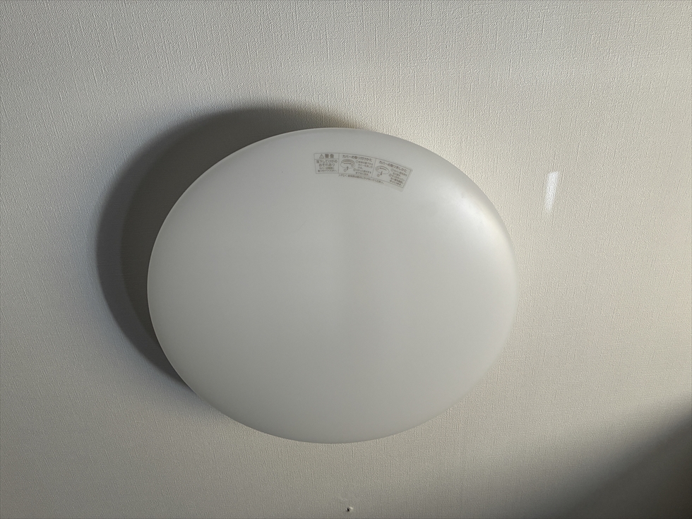 外灯電球交換後