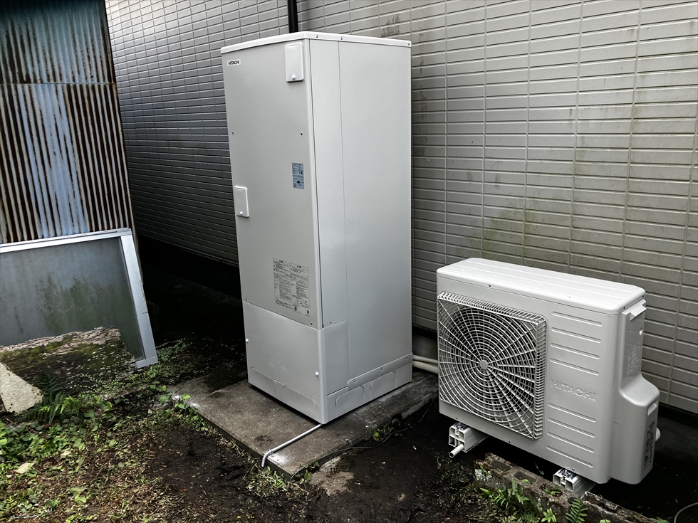 えびの市原田 日立 BHP-ZN37WU エコキュート交換後